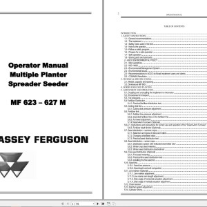 Massey Ferguson MF623M MF627M Operators Manual