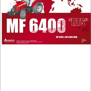 Massey Ferguson MF6465 to MF6480 SISU Parts Manual 4346834M1