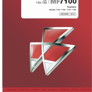 Massey Ferguson MF7100 Series Operators Manual 6287050M1