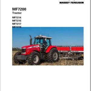 Massey Ferguson MF7214 MF7215 MF7217 MF7219 Operators Manual ACW0902030