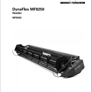 Massey Ferguson MF8250 Operators Manual 6297154M1