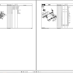 Massey Ferguson MF8600 Series Parts Manual 4373046M1