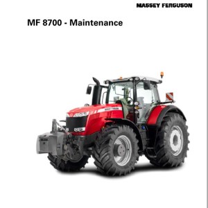 Massey Ferguson MF8700 Maintenance Manual ACT0026460