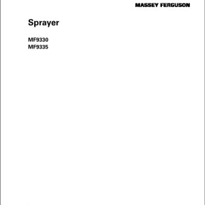 Massey Ferguson MF9330 MF9335 Operators Manual AWC4388790