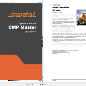 Santal CMP master Operators Manual 7500.064.2
