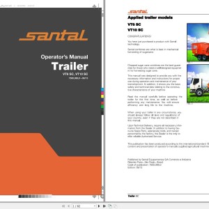 Santal VT6SC VT10SC Operators Manual 7500.065.0