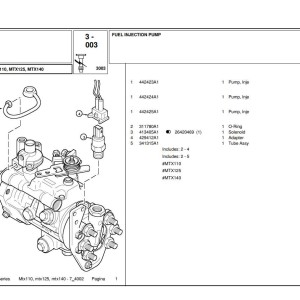 McCormick MTX110 MTX125 MTX140 Parts Manual