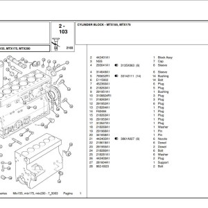McCormick MTX155 MTX175 MTX200 Parts Manual