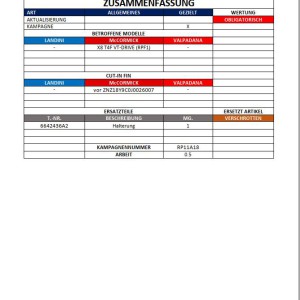 McCormick RPF1 Service Bulletin DE