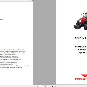 McCormick X8 RPF1 Workshop Manual DE EN