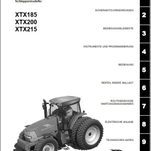 McCormick XTX Workshop Manual DE EN