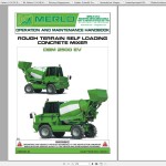Merlo DBM 2000 2500 3500 EV Concrete Mixer Service Manual