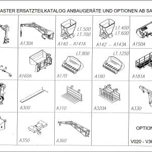 Merlo Master Attachments and Options Spare Parts Catalog
