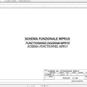 Merlo MPR15 Electrical Diagram & Error Code