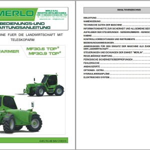 Merlo Multifarmer MF30.6 MF30.9 TOP Service Manual