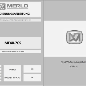 Merlo Multifarmer MF40.7CS MF40.9CS Service Manual