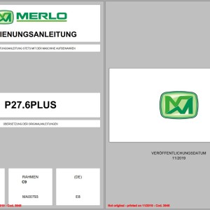 Merlo Panoramic P27.6 PLUS TOP Service Manual