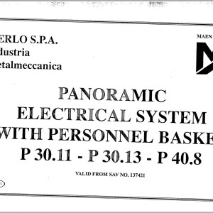Merlo Panoramic XS Driver Train Manual, Hydraulic, Electrical Diagram