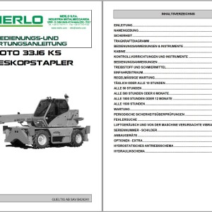 Merlo ROTO K KS R30.16 R33.13 R35.13 Service Manual