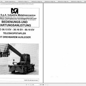 Merlo ROTO R30.13 R30.16 EV ab SAV 815441 Service Manual