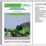 Merlo ROTO R40.25 R40.26 R40.30 R45.19 R45.21 R50.16 R60.24 MCSS Service Manual, Mechanic Manual, Hydraulic & Electrical