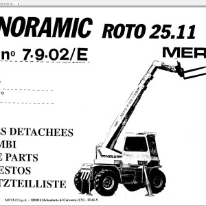 Merlo ROTO XS R30.13 Parts Service Manual, Hydraulic Electrical Diagram