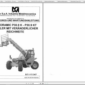 Merlo Turbofarmer KT P26.6 SP SPT LP LPT P28.7 P28.9 P30.9 P33.7 P35.7 K KT Service Manual
