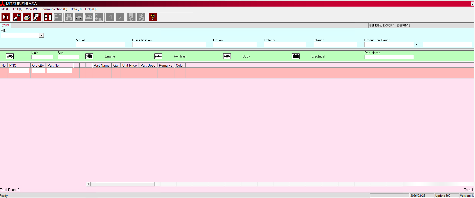 Mitsubishi ASA M80 01.2026 General Export Electronic Parts Catalog (2)