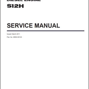 Mitsubishi Diesel Engine S12H Service Manual 29502-00120