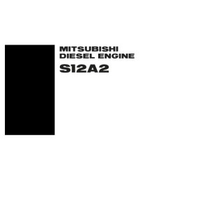 Mitsubishi S12A2 Engine Service Manual 99269-20170