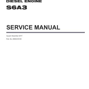 Mitsubishi S6A3 Engine Service Manual 29402-00120