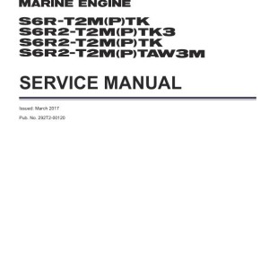 Mitsubishi S6R S6R2 Series Engine Service Manual 292T2-00120