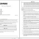 Mitsubishi FD40N1 FD45N1 FD50CN1 FD50N1 FD55N1 Schematic Operation & Maintenance Service Manual