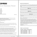 Mitsubishi FD40N1 FD45N1 FD50CN1 FD50N1 FD55N1 Schematic Operation & Maintenance Service Manual