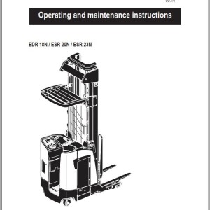 Mitsubishi EDR 18N ESR 20N ESR 23N Operation & Maintenance Manual