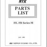 Mitsubishi FB14P FB15C FB15P FB18P FB20C FB20P FB25P FB30P Spare Parts Catalog