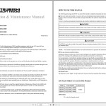 Mitsubishi FB16PNT FB18PNT FB20PNT Schematic Operation & Maintenance Service Manual