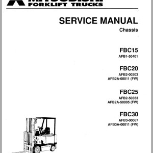 Mitsubishi FBC15 FBC20 FBC20FW FBC25 Service Manual