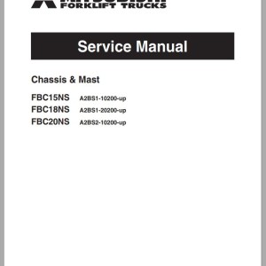 Mitsubishi FBC15NS Operation & Maintenance Service Manual
