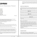Mitsubishi FBC22N2 - FBC30N2 Schematic Operation & Maintenance Service Manual