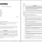 Mitsubishi FBC22N2 - FBC30N2 Schematic Operation & Maintenance Service Manual