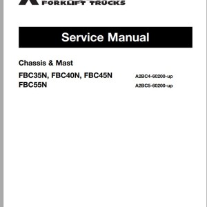 Mitsubishi FBC55N Schematic Operation & Maintenance Service Manual