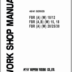 Mitsubishi FBRB18 Workshop Manual 87W-1203