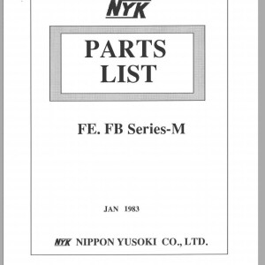 Mitsubishi FBT10P Spare Parts Catalog MDI 1517-0386