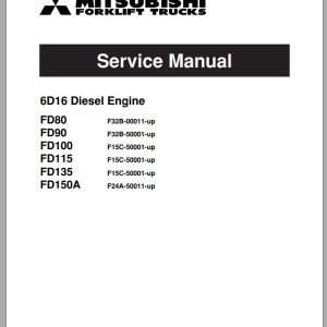 Mitsubishi FD150A Schematic Service Manual