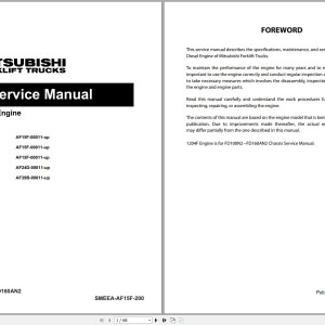 Mitsubishi FD150AN2 Schematic Service Manual SMEEA-AF15F-200