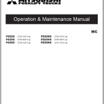 Mitsubishi FD20HS FD25HS FD30HS Schematic Operation & Maintenance Service Manual