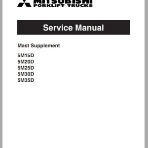 Mitsubishi FD30NT Schematic Operation & Maintenance Manual