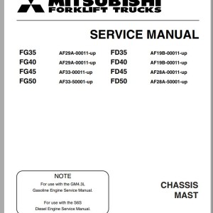 Mitsubishi FD50C Service Manual