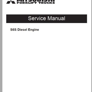 Mitsubishi FD50CN Operation & Maintenance Service Manual